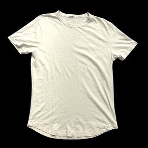 Buck Mason Shirt Mens S Off White Crewneck Slub Tshirt USA Los Angeles Cotton